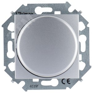 Светорегулятор LED поворотный 5-215Вт 230В алюминий S15 - Simon