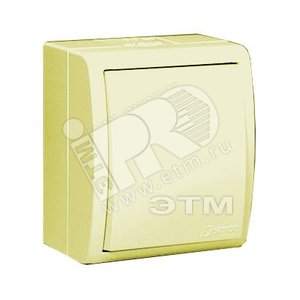 Выключатель одноклавишный, IP54 10А 250В винтовой зажим, S15A слоновая кость - Simon