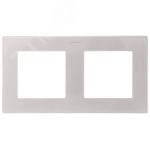 Рамка 2 поста, алюминий