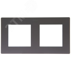 Рамка 2 поста, графит