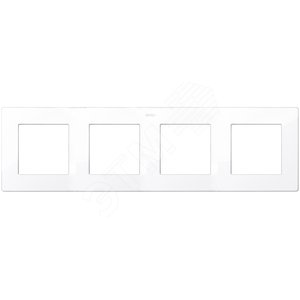 Рамка 4 поста, белый