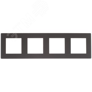 Рамка 4 поста, графит