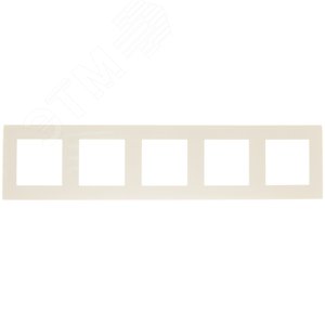 Рамка 5 постов, слоновая кость