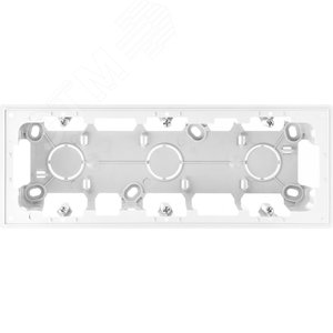 Коробка подъемная на 3 поста для накладного монтажа цвета алюминий S24 Harmonie