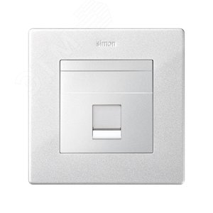 Розетка телефонная RJ11 цвета алюминий S24 Harmonie - Simon