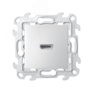Розетка HDMI v1.4 цвета алюминий S24 Harmonie - Simon