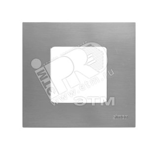 Рамка-декор на 2 поста для 2700620-03., S27Pl, нержавеющая сталь - Simon