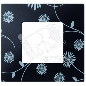 Рамка-декор на 2 поста для 2700620-03., S27Pl, черное & белое - Simon
