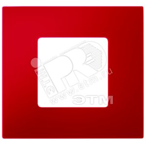 Рамка-декор на 4 поста для 2700640-03., S27Pl, красный - Simon