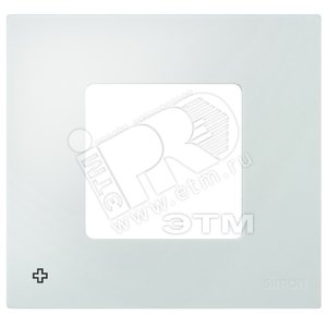 Рамка-декор на 4 поста для 2700640-03., S27Pl, антибактериальная, белый - Simon