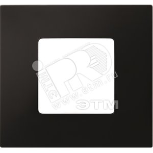 Рамка-декор на 4 поста для 2700640-03., S27Pl, чёрный - Simon