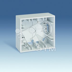 Коробка на 2 поста для открытой проводки 86х93х37мм S27Pl слоновая кость