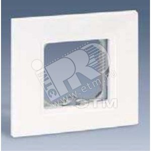 Рамка на 1 пост с вырезом под вставки 2700670-..., 2700679-..., S27Pl, белый