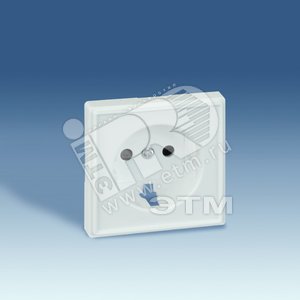 Накладка розетки с заземлением, Scudo, серый