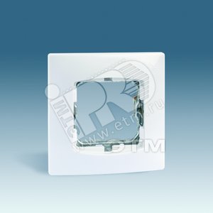 Рамка с суппортом на 1 широкий или 2 узких модуля без лапок дюропласт 85х85мм слоновая кость