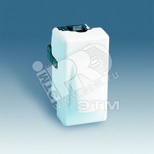 Кабельный выход с зажимом для кабеля узкий, S27, белый