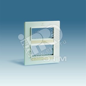 Рамка 2 поста 4 модуля слоновая кость