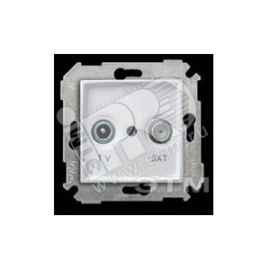 Розетка TV-SAT оконечная, S34, белый (34484-030) - Simon