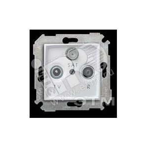 Розетка R-TV-SAT оконечная, S34, графит - Simon