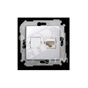 Розетка компьютерная RJ45 кат.6е, S34, бронза (34599-036) - Simon