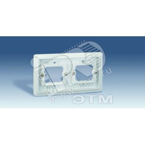 Рамка двухместная скрытая проводка S44A серый