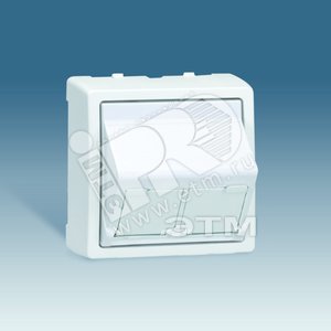 Адаптер на 2 RJ45(12) 75528-, 75540-, 75541-, 75544-39, 75542-30, наклон., S73L, белый - Simon