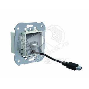 Simon 75 Механизм Зарядное устройство розетка USB и кабель с разъемом micro-USB, S82, S82N, S88, S82 Detail, механизм | 75405-39 | Simon - Simon