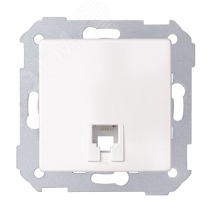 Накладка на телефонную розетку RJ-11, RJ-12, S82 Detail белый - Simon