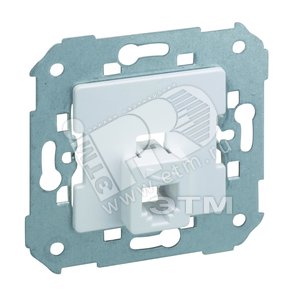Розетка телефонная RJ-12, S82,82N,88, механизм, чёрный (75481-32) - Simon