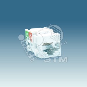 Коннектор RJ-45, кат.5, S27,73L,82,82N,82C,88, Systimax, белый - Simon