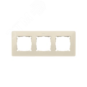 Рамка декоративная, 3 поста, Original, S82 Detail,слоновая кость-тростниковый сахар