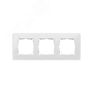Рамка декоративная, 3 поста, Original, S82 Detail, белый-чёрный