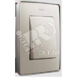 Рамка 3 поста слоновая кость/основание шампань