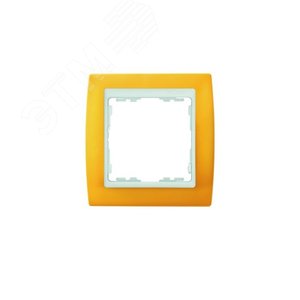 Рамка на 3 поста, S82, желтый - белый