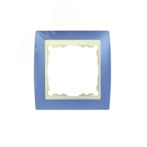 Рамка на 1 пост, S82, сирень - сл.кость