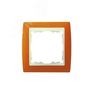 Рамка на 2 поста, S82, терракот - сл.кость