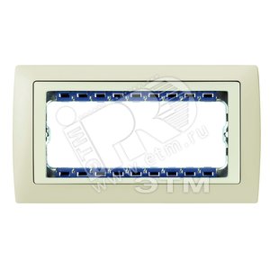 Рамка с суппортом на 8 узких модулей, S82C, сл.кость - сл.кость
