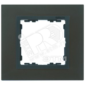 Рамка на 1 пост, S82N, свинец - графит (металл им.)
