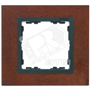 Рамка на 2 поста, S82N, окалина - графит (металл им.)