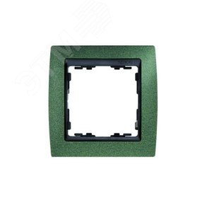 Рамка на 3 поста, S82, зеленая текстура - графит