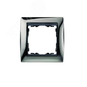 Рамка на 3 поста, S82, вороненая сталь - графит