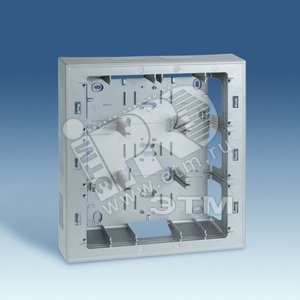 Коробка для наружного монтажа 3-рядной рамки с суппортами, 250х268х53мм, S82C, алюминий - Simon