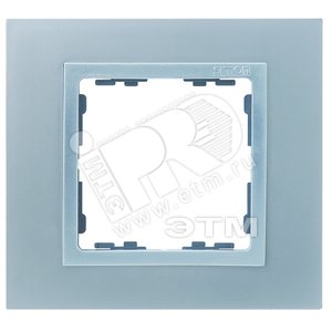 Рамка на 2 поста, S82N, алюминий - алюминий (металл им.)