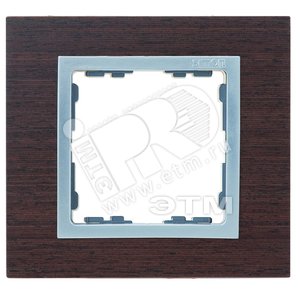 Рамка на 3 поста, S82N, венге - алюминий (дерево)