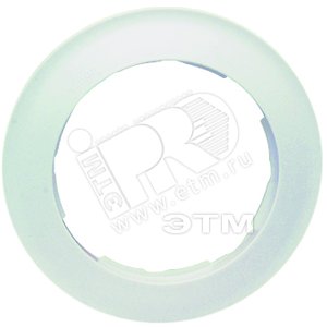 Рамка 1 пост, груг, S88, белый