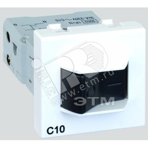 Connect Термомагнитный автомат 10A K45 45x45мм графит