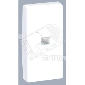Connect Клавиша узкая с индикатором для выключателя К304 225х45мм алюминий - Simon