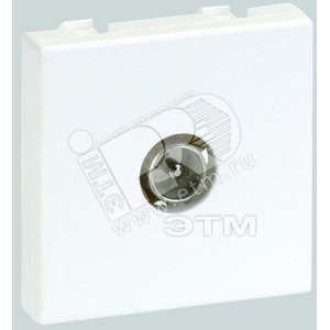 Connect Плата с TV разъемом папа винты 45х45мм графит