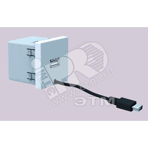 Simon Connect Зарядное устройство USB, К45, кабель micro-USB, Uпост = 5 В, алюминий | K126A-8 | Simon