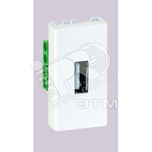 Connect Разъем USB тип А 225х45мм винты белый - Simon